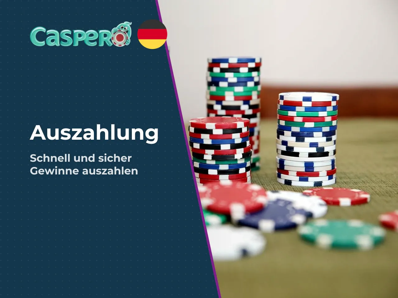 Auszahlungen bei Caspero beantragen. Kurz zusammengefasst