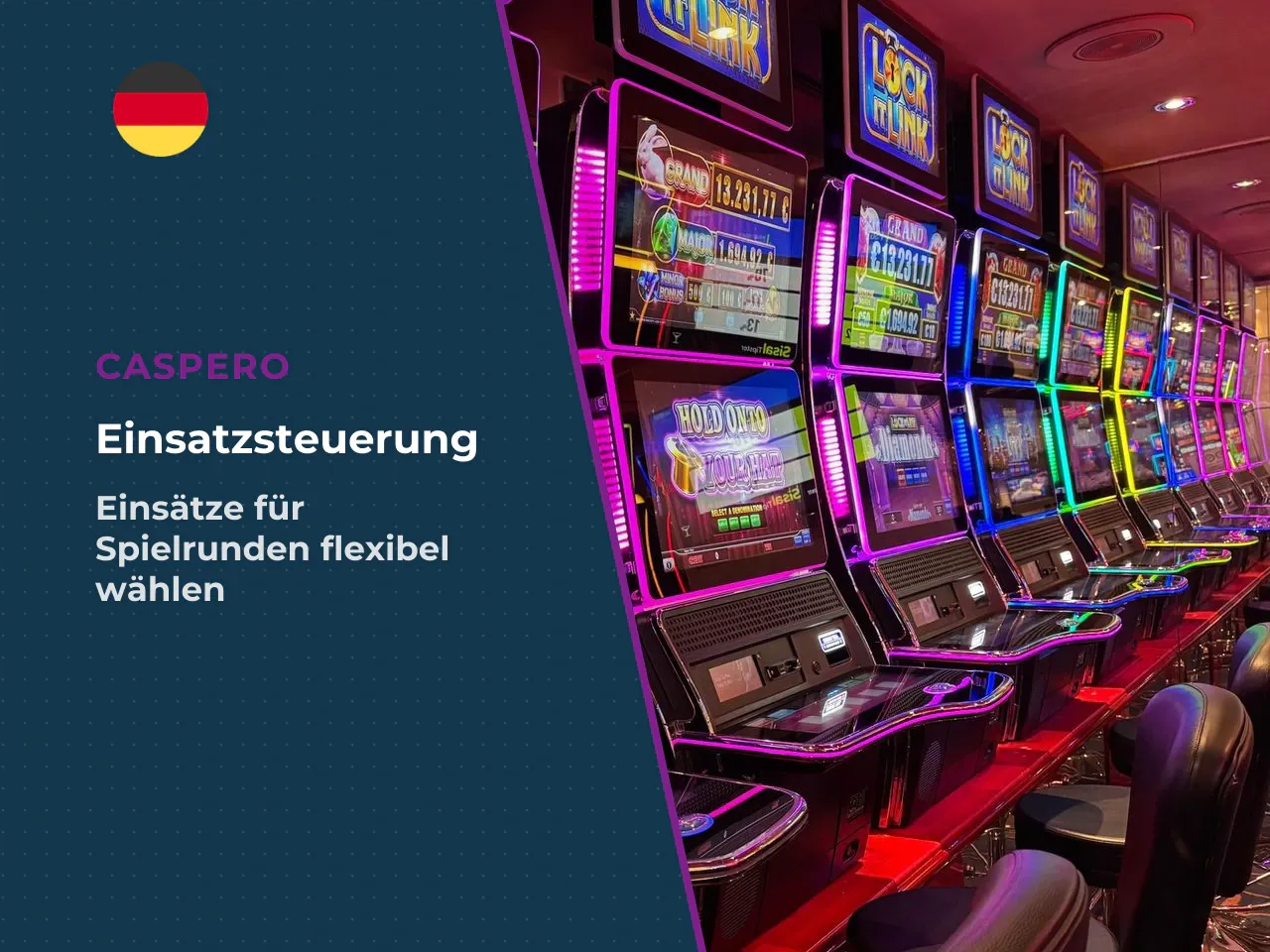Stake, Bet und Start der Spins