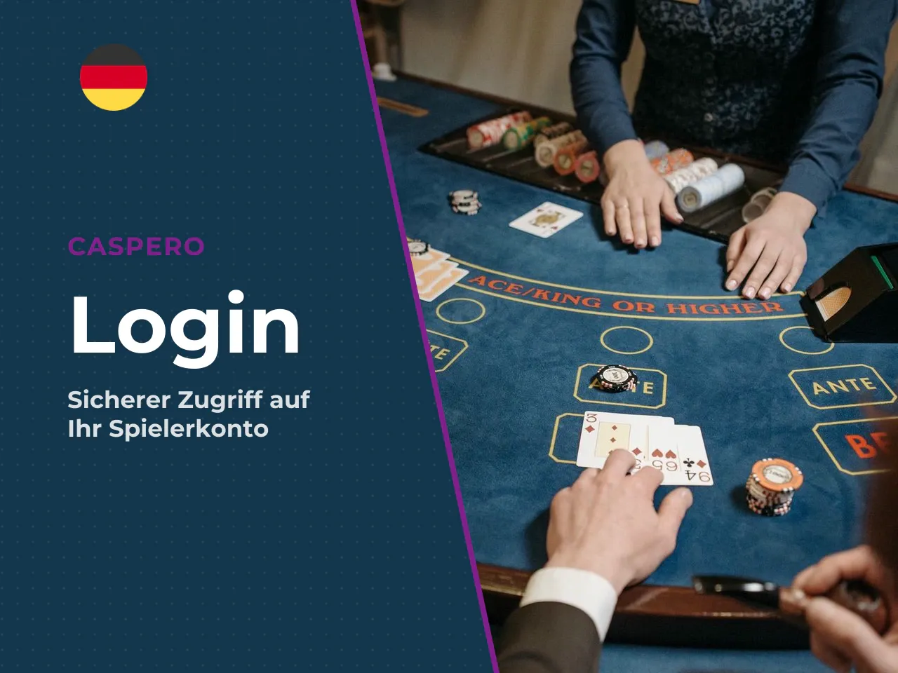 Caspero Casino einloggen Schritte für bestehende