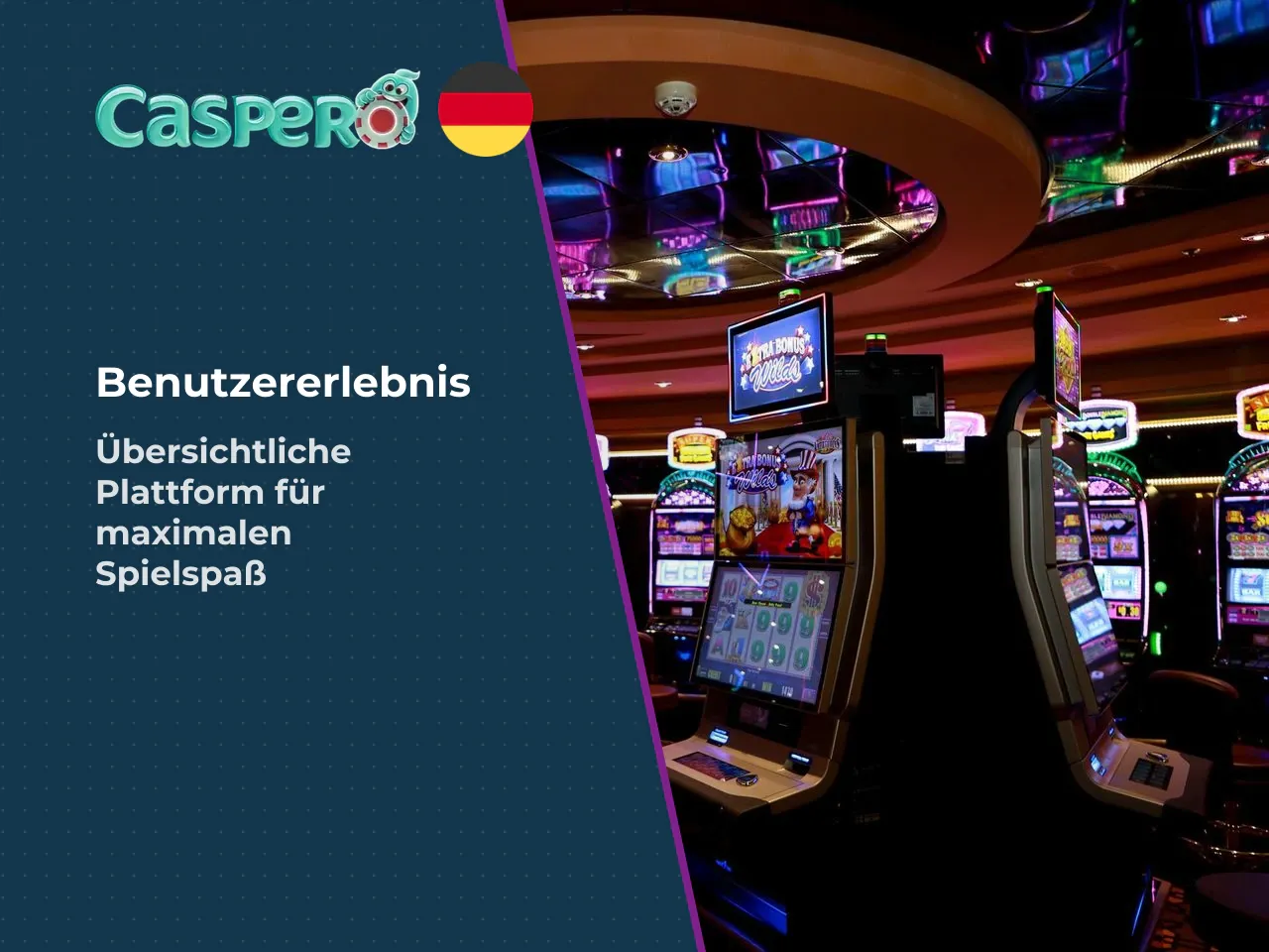 Das Nutzererlebnis bei Caspero ist auf