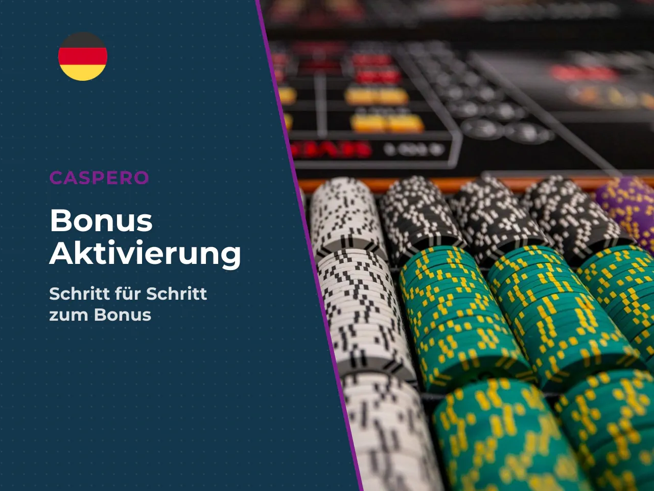 Wie man den Caspero Bonus erhält