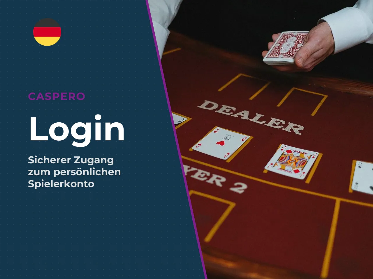 Caspero Casino Login und Anmeldung Zugang