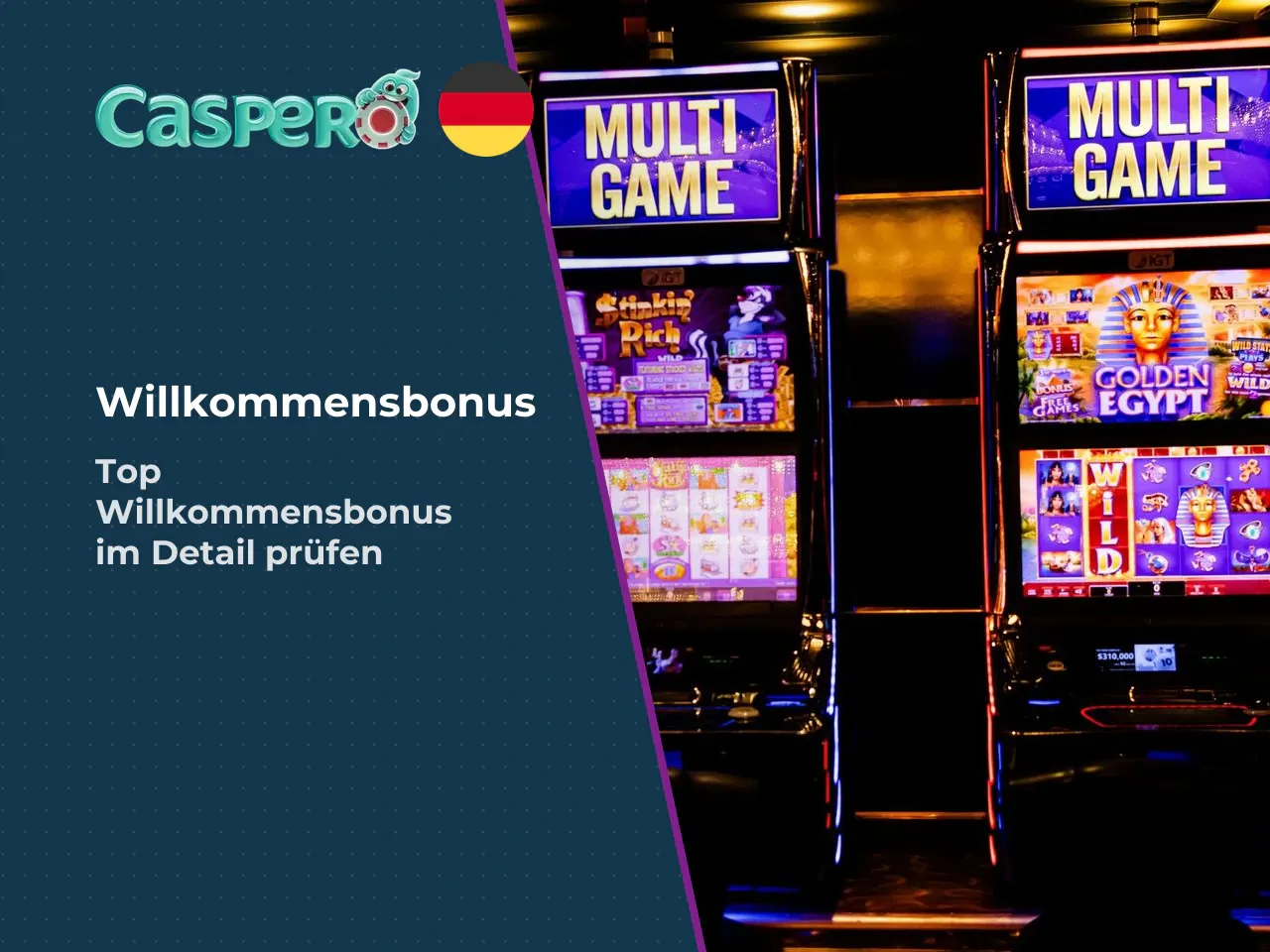 Willkommensbonus bei Caspero Casino prüfen. Kurz