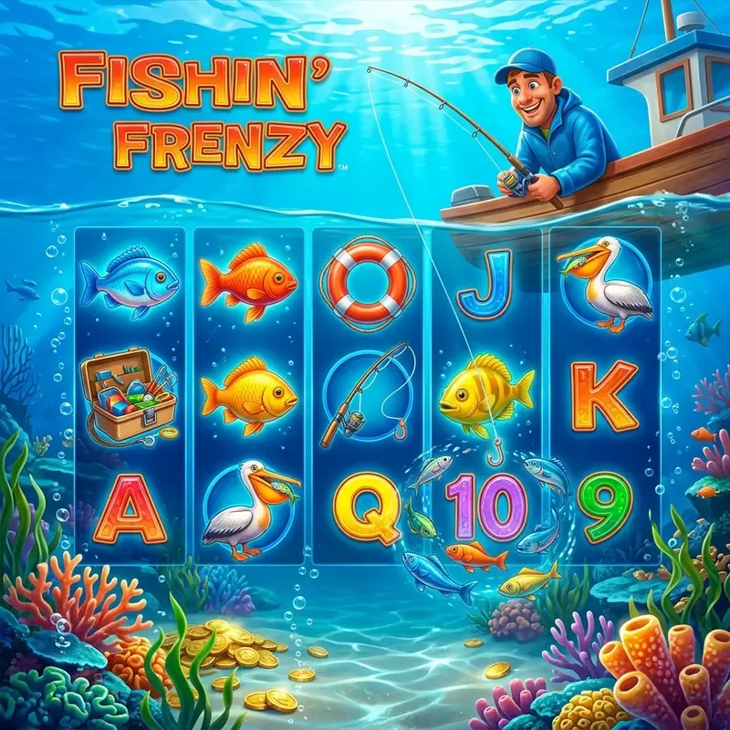 Fishin Frenzy spielen Slot online, kostenlos