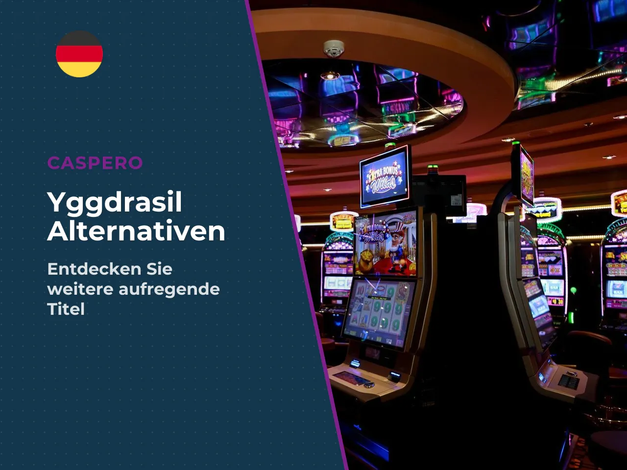 Drei Themen-Alternativen von Yggdrasil Gaming. Falls