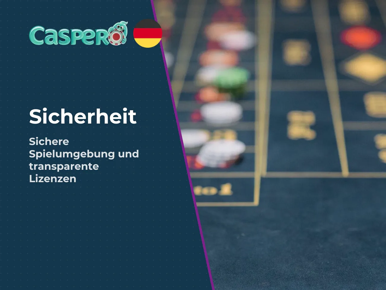Caspero Lizenz, Sicherheitsindex und Spielerschutz. Kurz